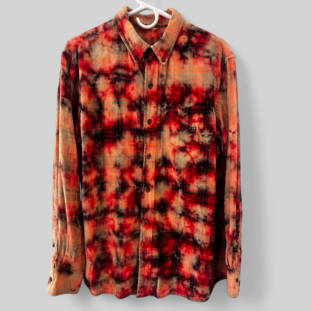 Urban Renewal Tie-Dye Flannel Shirt. Size Medium